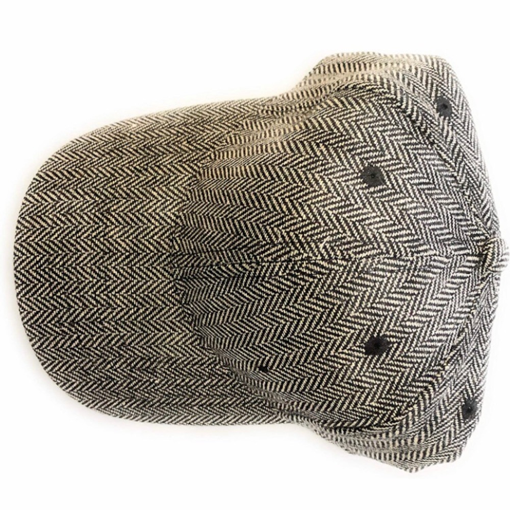 Time Tru Unisex Herringbone Style Cap Black